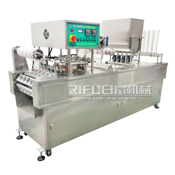 Juice cup plastic sealed cup filling sealing machine